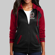 LST236 <3> Ladies Sport Wick ® Varsity Fleece Full Zip Hooded Jacket <322>